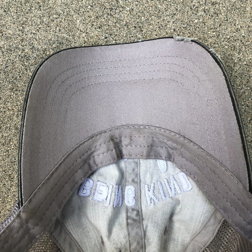 MEGA CAP BEING KIND IS COOL Trucker Hat Unisex Grey Adjustable Cap Baseball - Picture 4 of 5